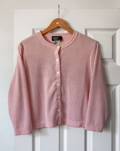 Vintage Pink Floral Button Cardigan