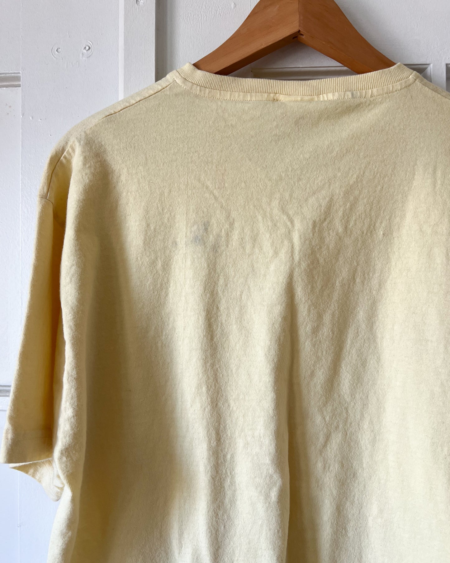 Yellow Floral V Neck T Shirt