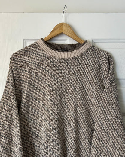 Geoffrey Beene Striped Knitted Sweater