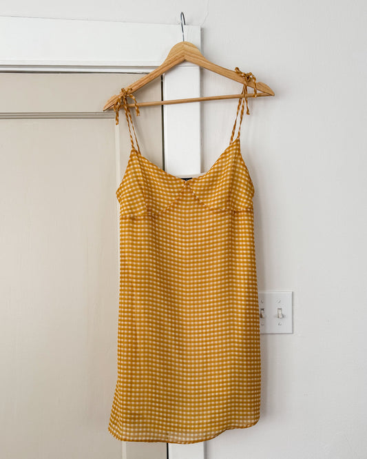 Yellow Gingham Dress