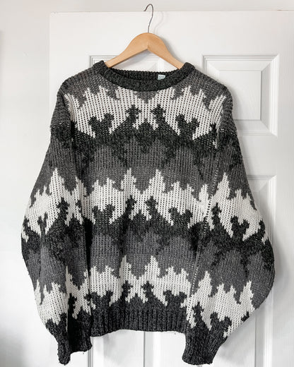 Grey Toned Knitted Sweater