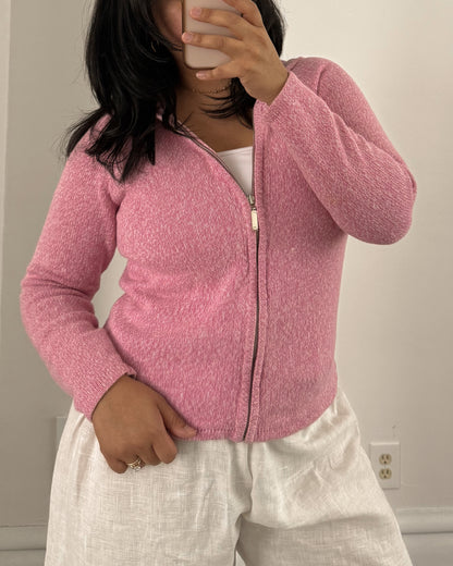 Pink Zip Up Hoodie