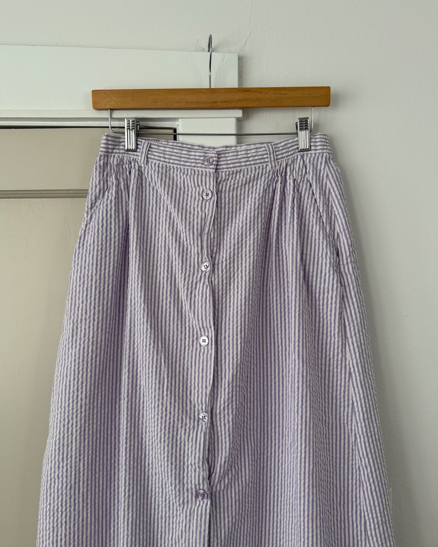 Vintage Purple Striped Skirt