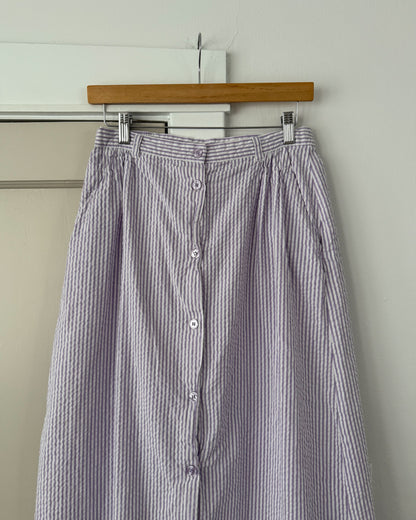 Vintage Purple Striped Skirt