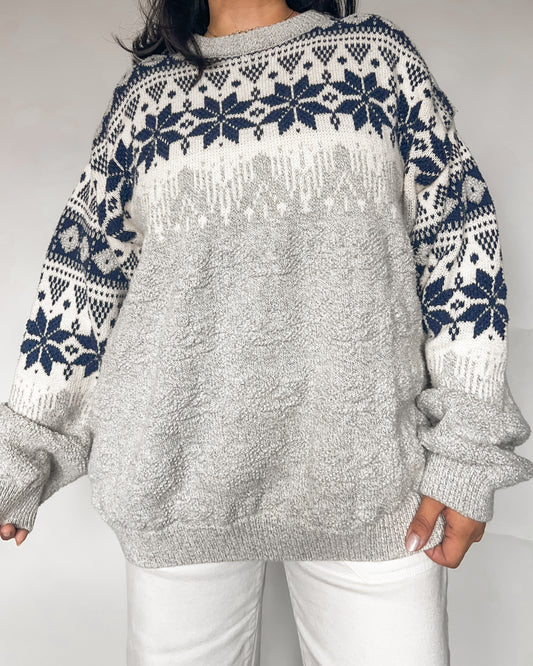 Snowflake Knitted Sweater