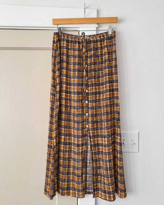 Gingham Maxi Skirt
