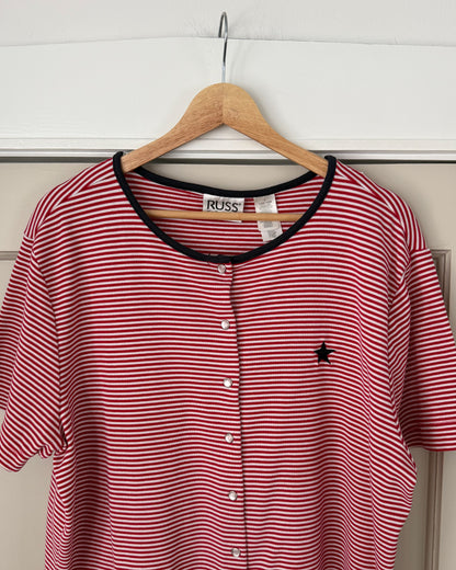 Vintage Striped Button Down