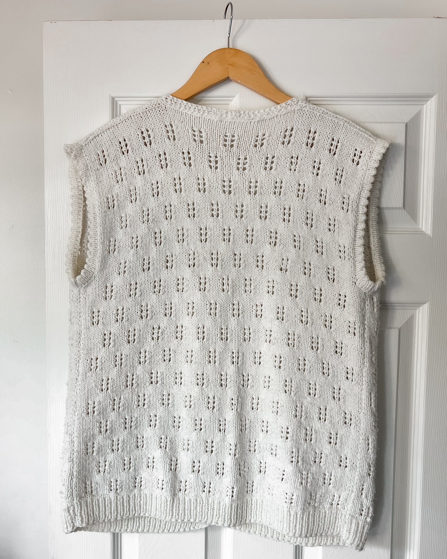 White Knitted Vest