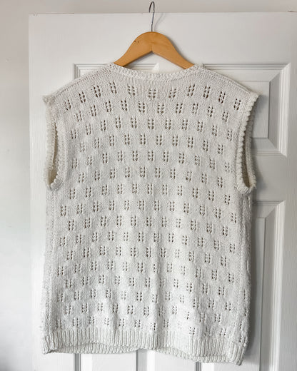 White Knitted Vest