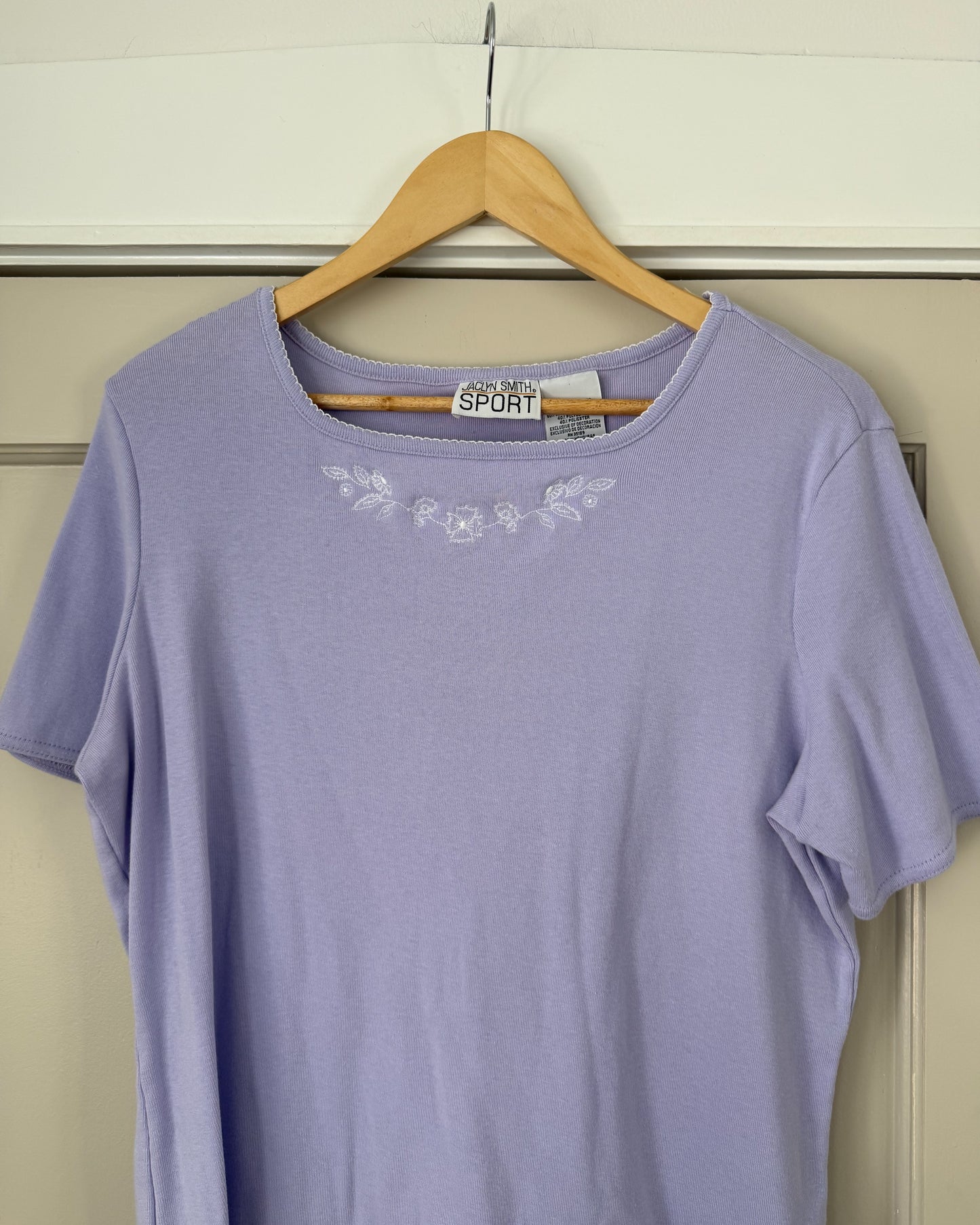 2000’s Lilac Floral T Shirt