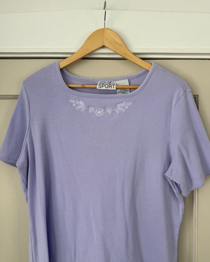2000’s Lilac Floral T Shirt