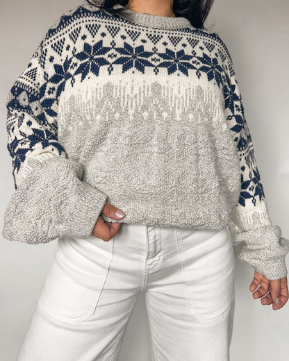 Snowflake Knitted Sweater