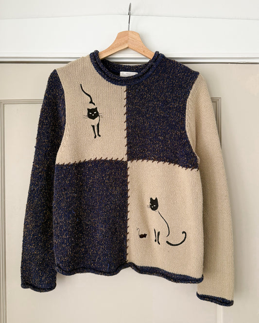 2004 Cat Knitted Sweater