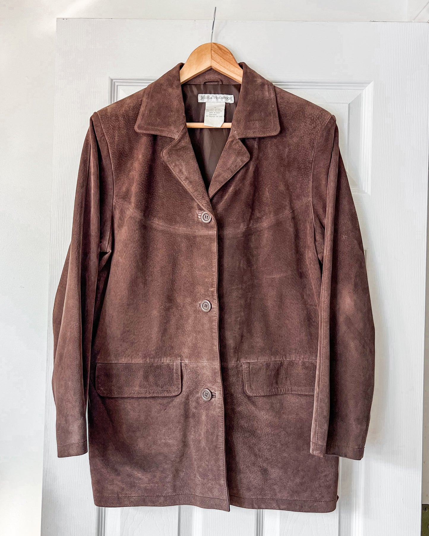 Brown Leather Suede Jacket