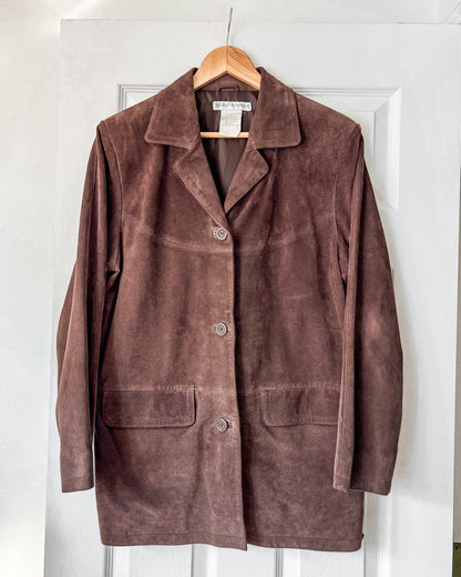 Brown Leather Suede Jacket
