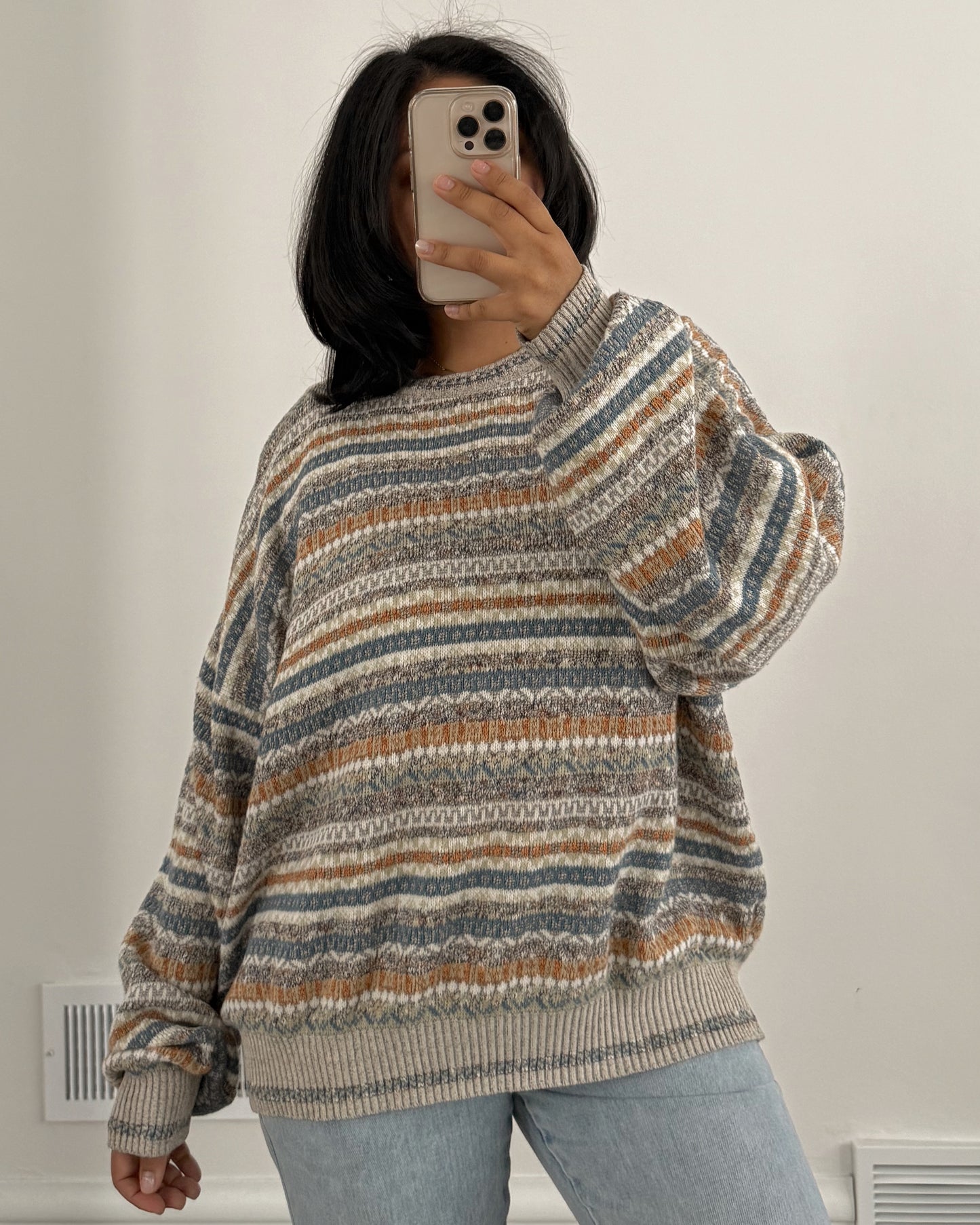 Croft & Barrow Striped Knitted Sweater
