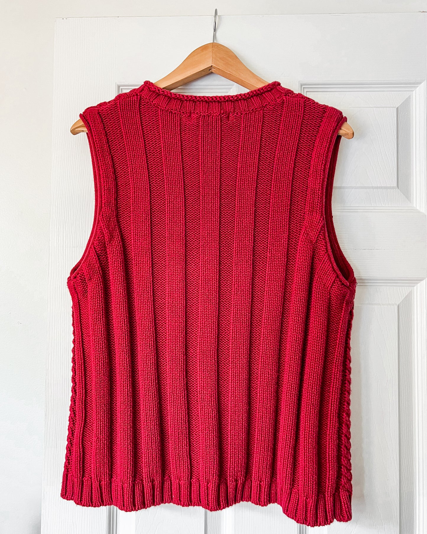 Eddie Bauer Red Knitted Vest