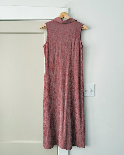 Red Gingham Button Dress