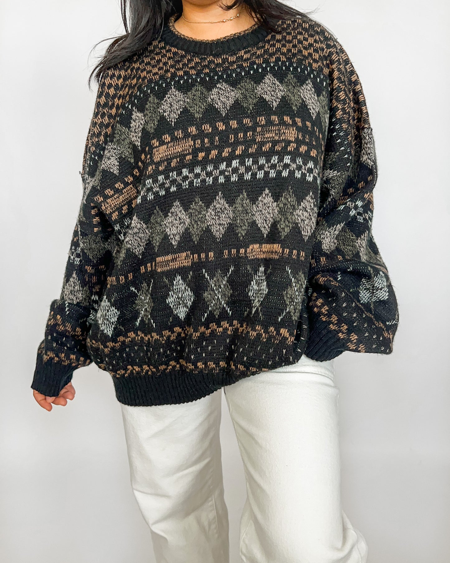 Abstract Knitted Sweater