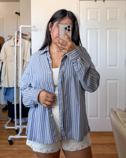 Liz Claiborne Striped Button Up