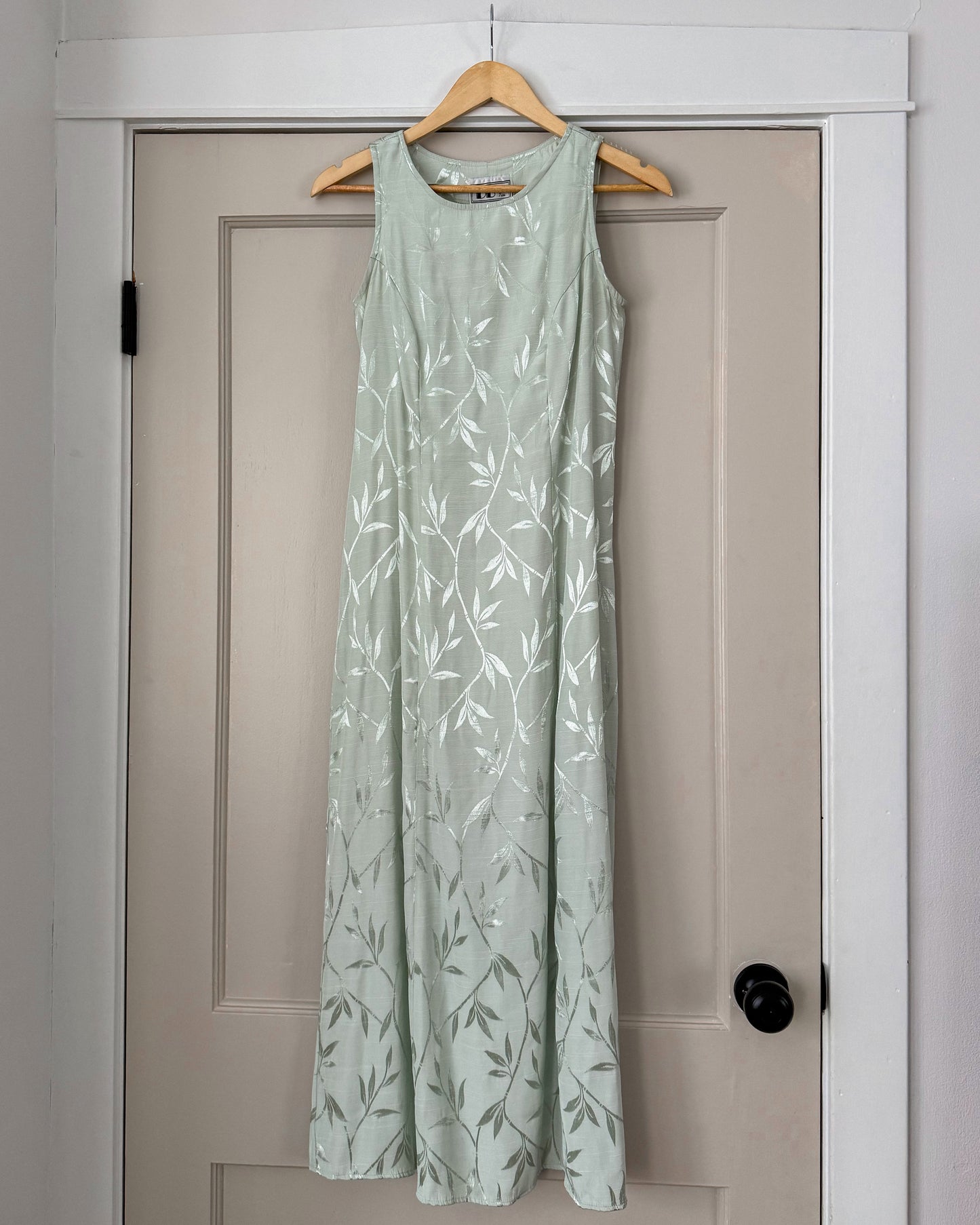 Mint Green Leaf Dress