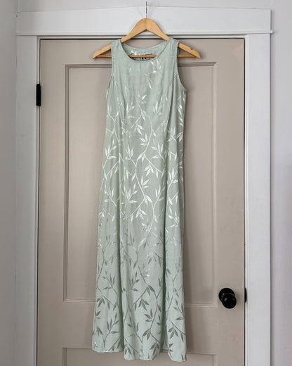 Mint Green Leaf Dress