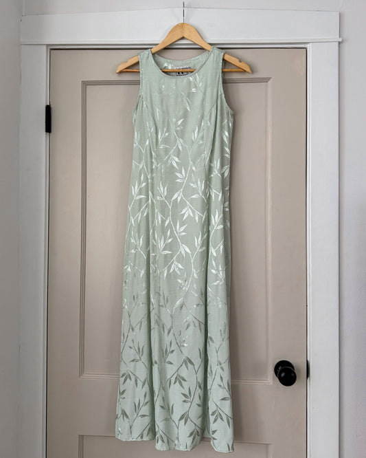Mint Green Leaf Dress
