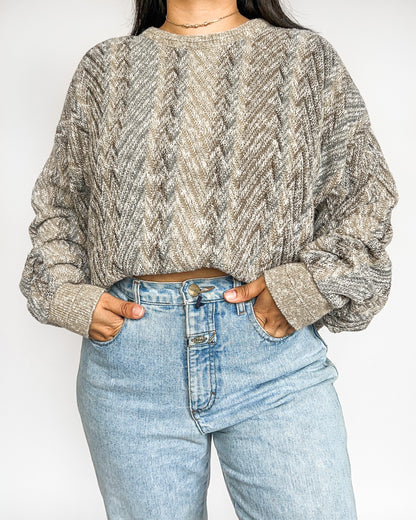 Vintage Knitted Crewneck Sweater