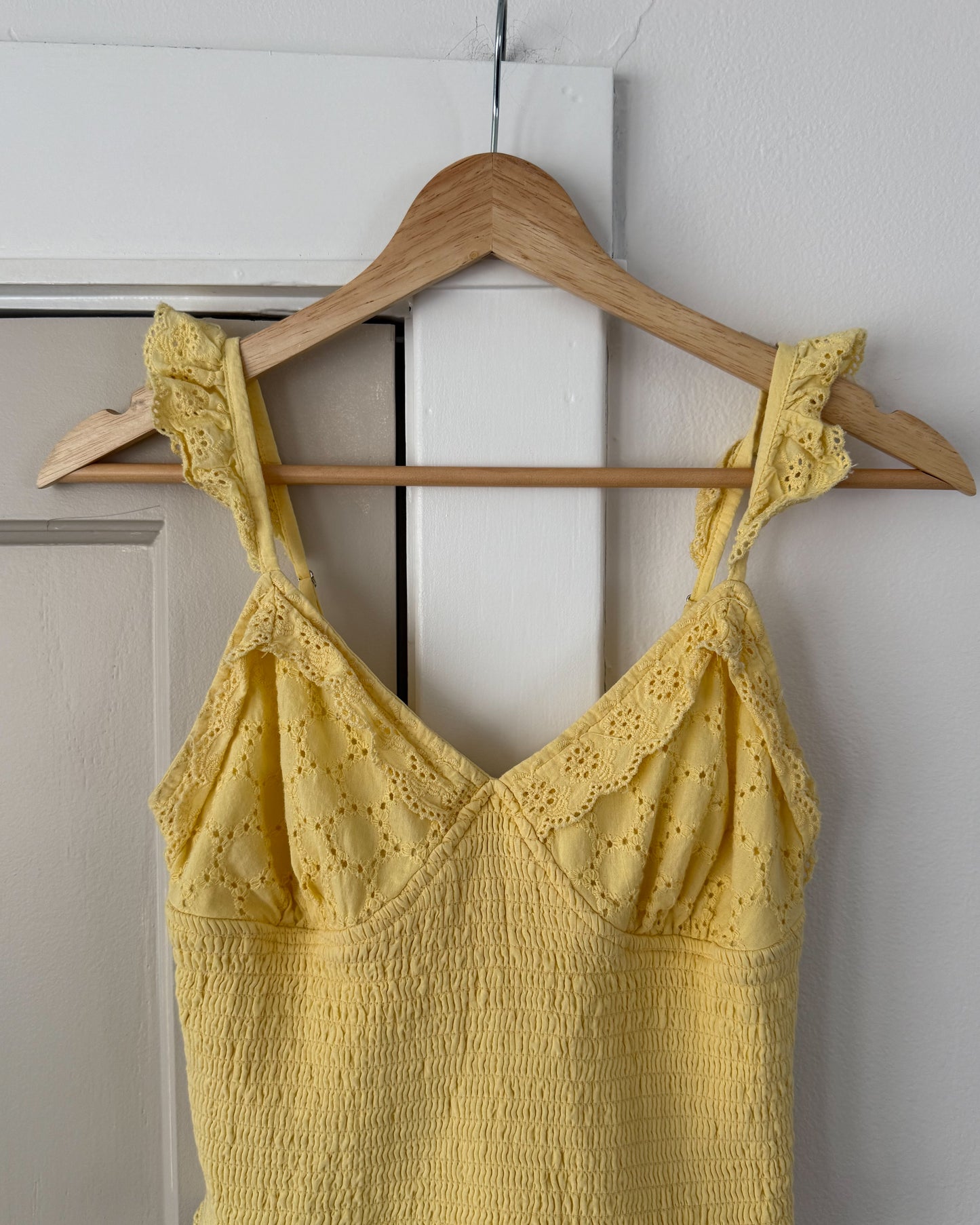 Yellow Smocked Blouse