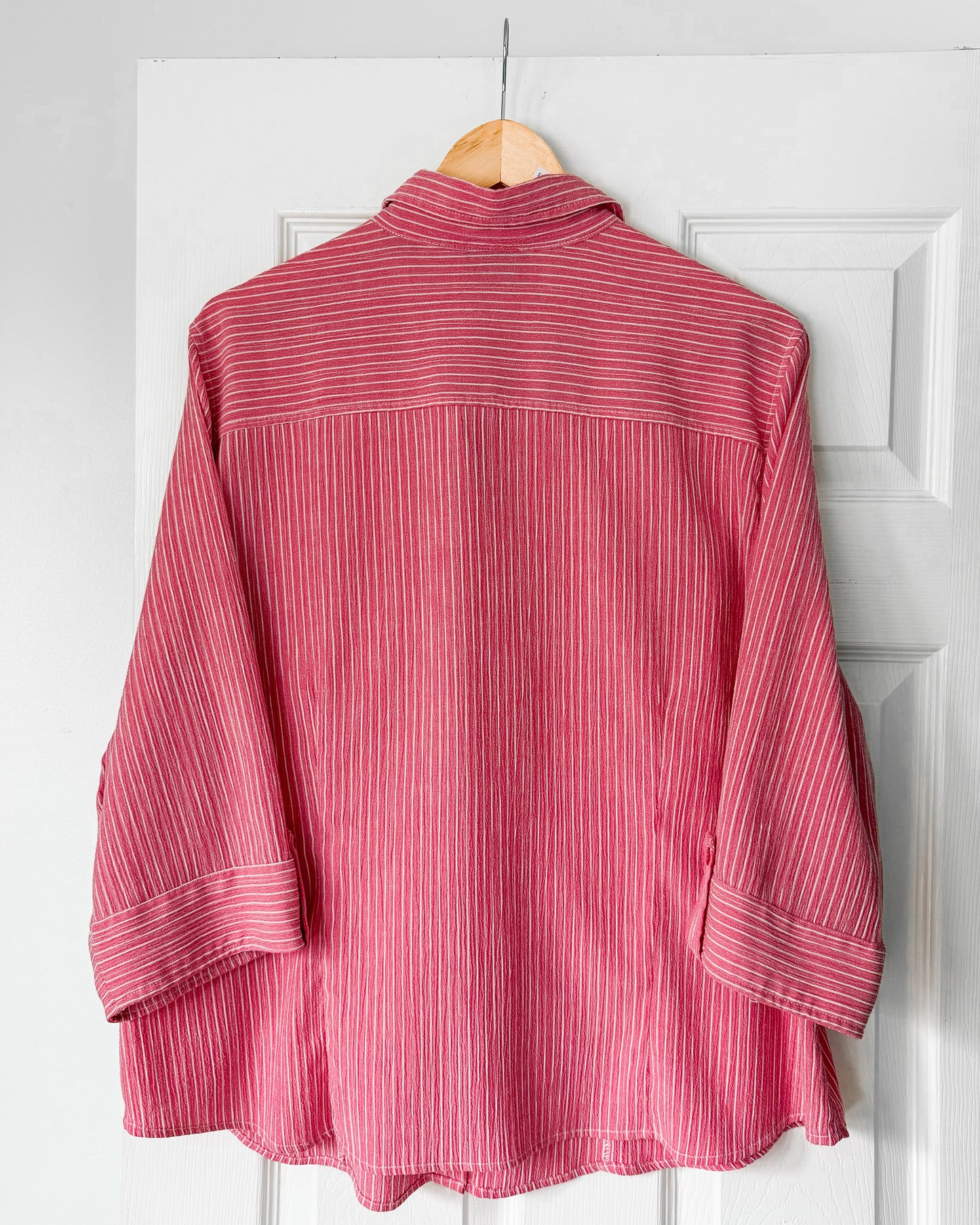 Pink Striped Button Up Shirt