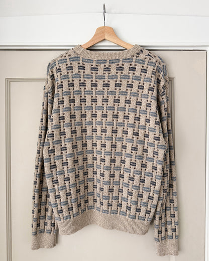 Basketweave Knitted Sweater