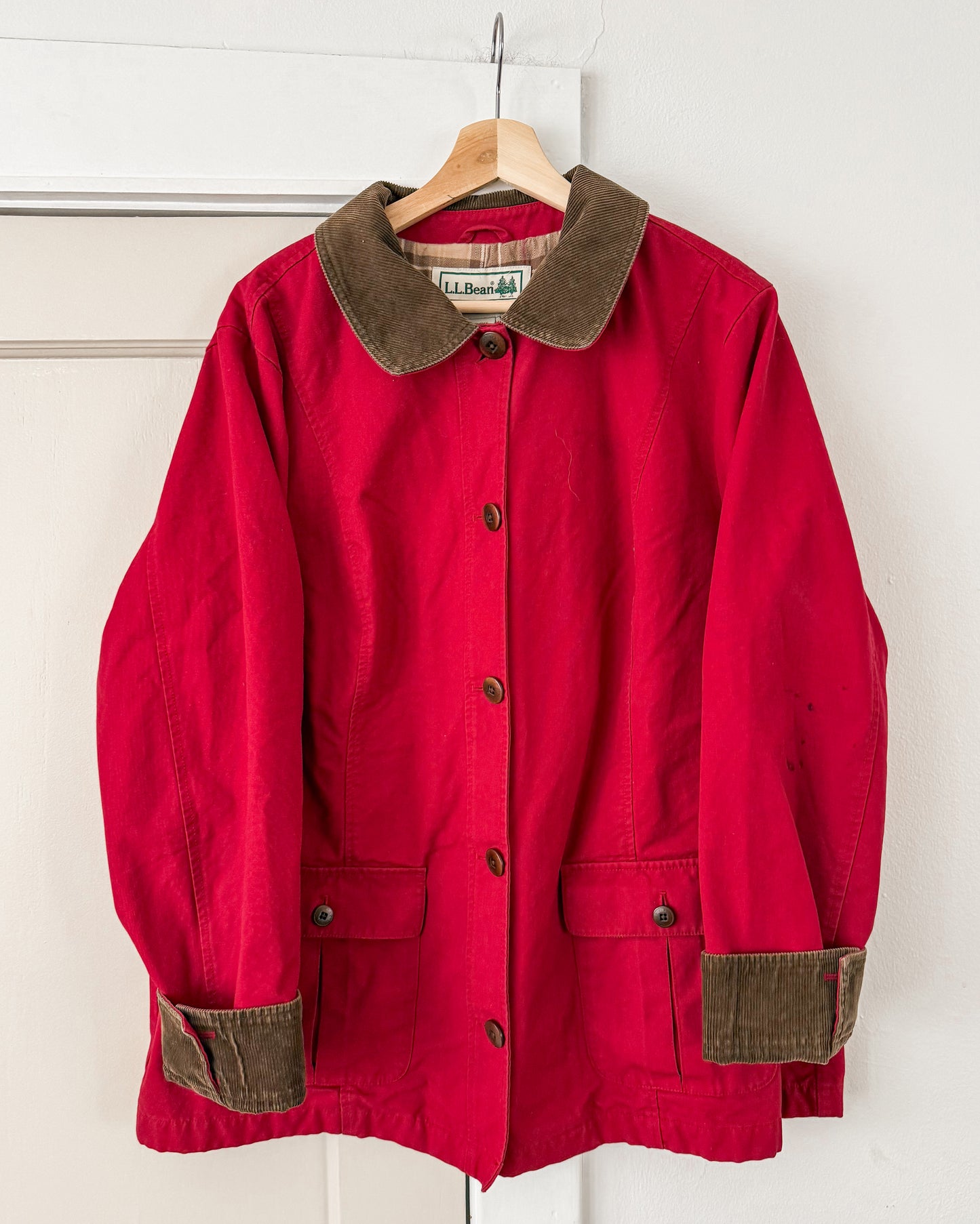Vintage L.L. Bean Red Chore Coat