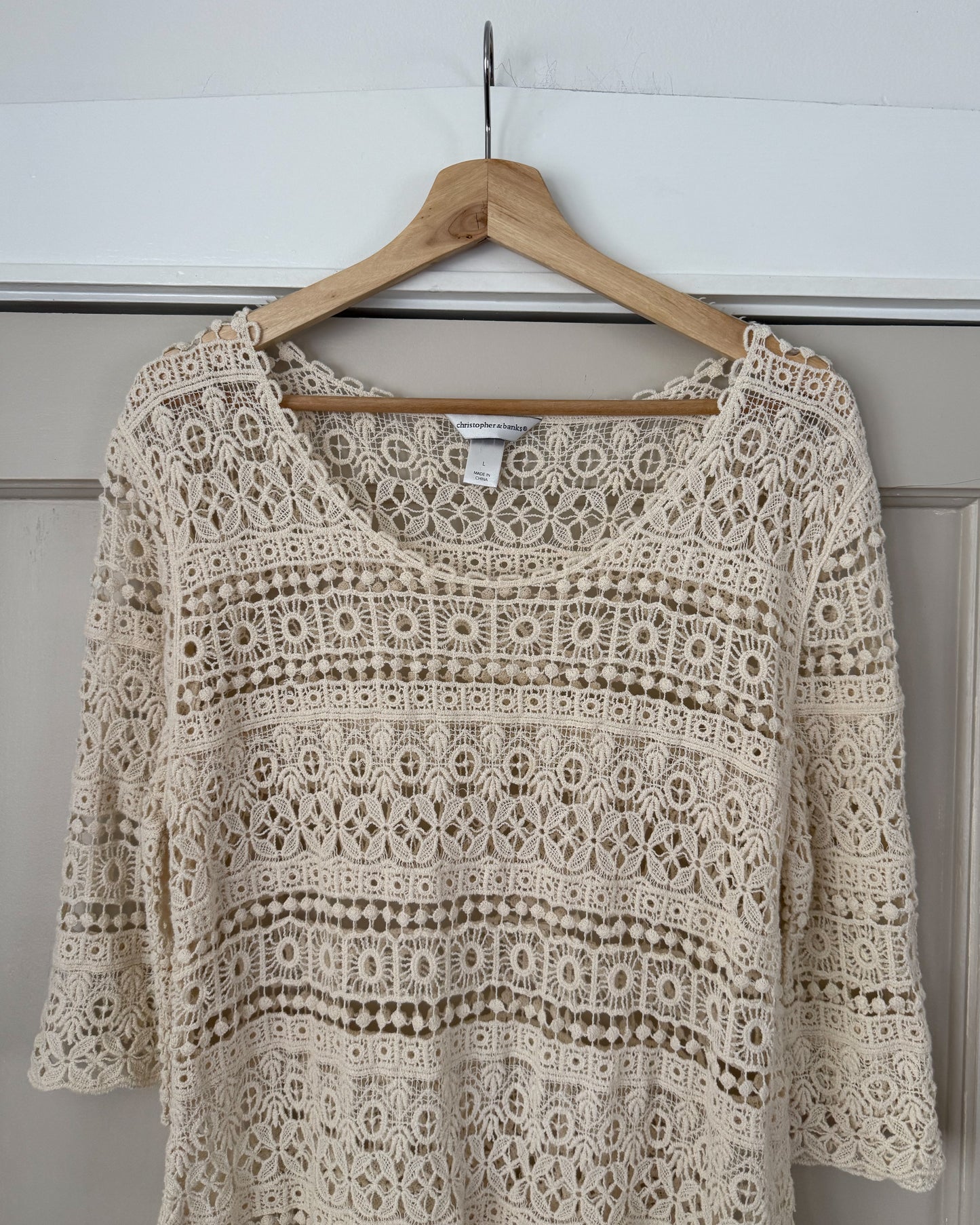Christopher & Banks Crochet Top