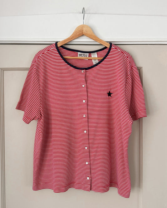 Vintage Striped Button Down