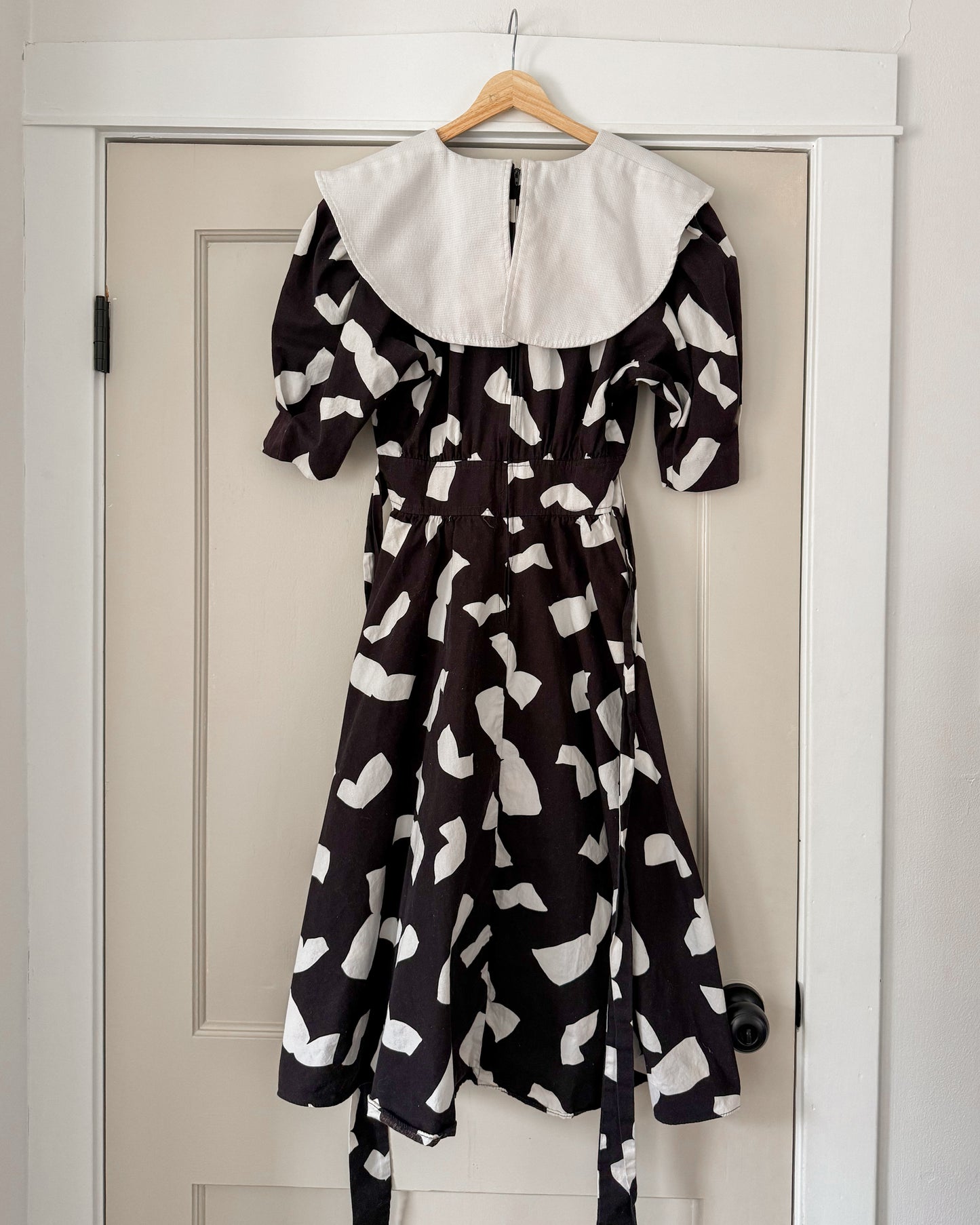 80’s Black & White Dress
