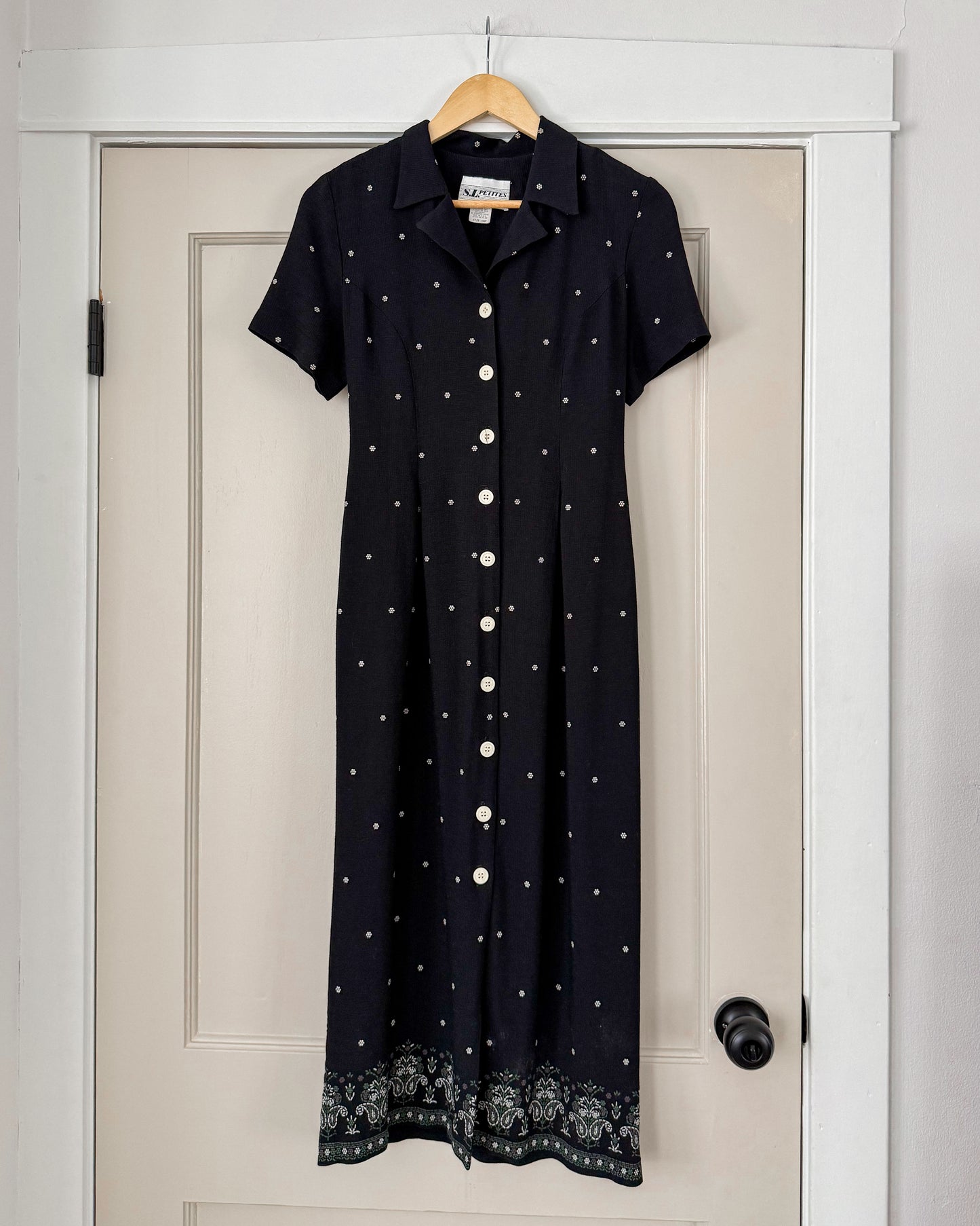 Black Floral Maxi Dress