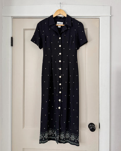 Black Floral Maxi Dress