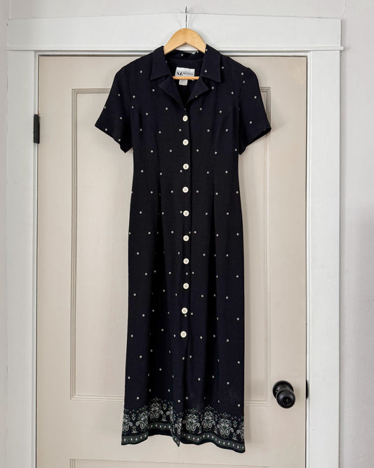 Black Floral Maxi Dress