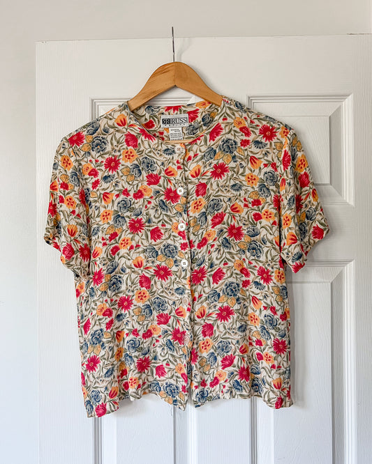 Floral Button Up