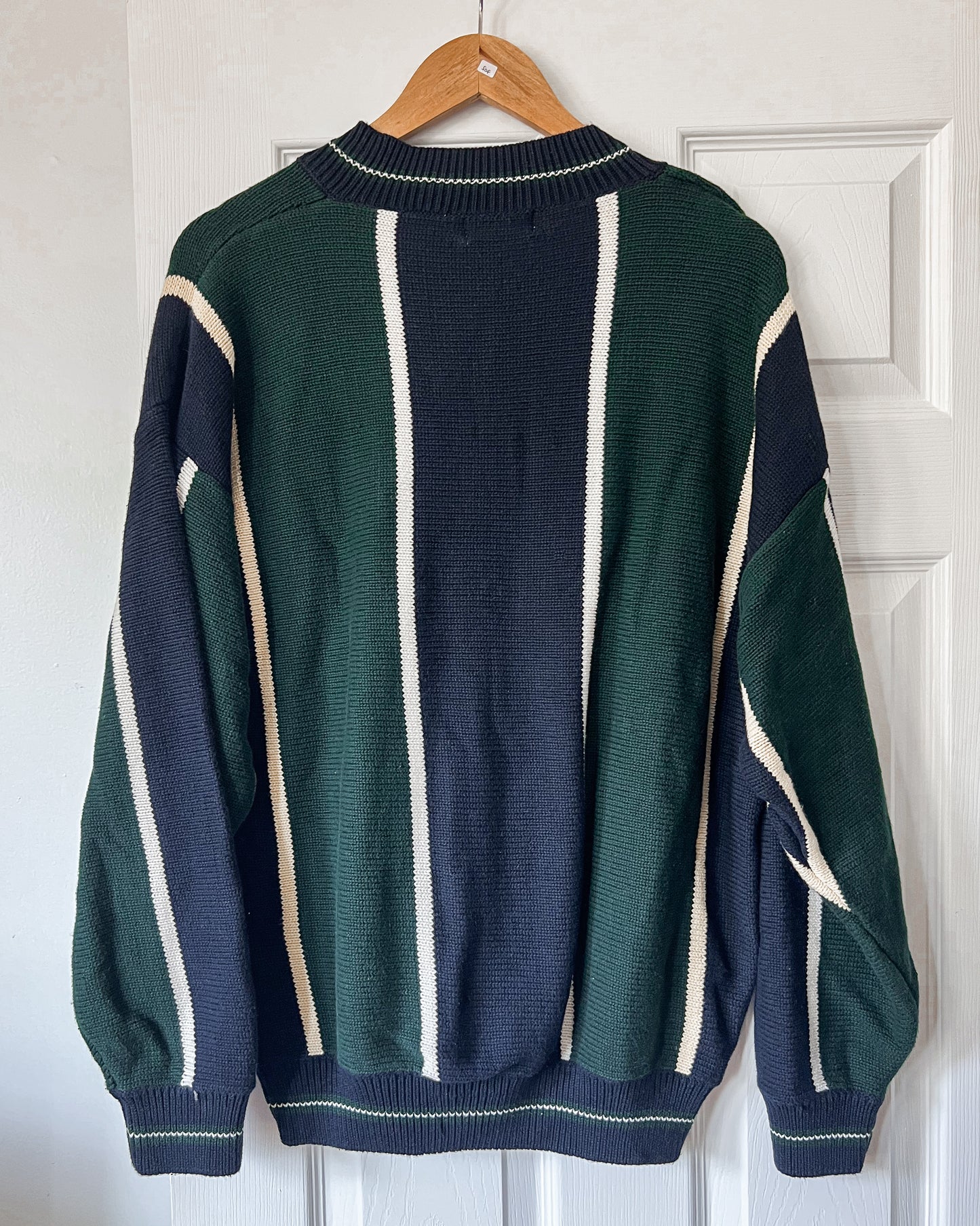 Izod V Neck Striped knitted Sweater