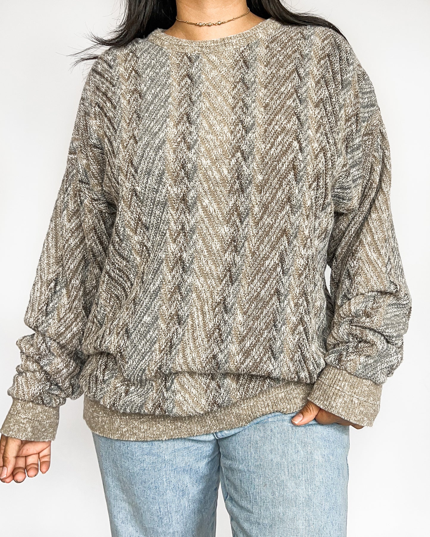 Vintage Knitted Crewneck Sweater