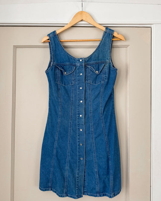 Vintage Denim Mini Dress
