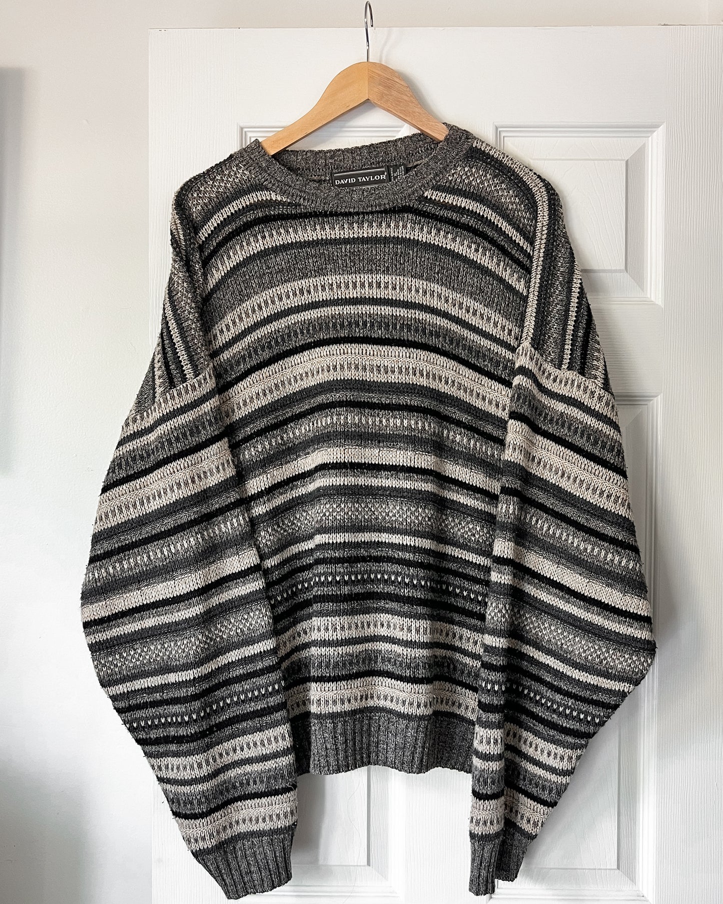 Multicolored Striped Knitted Sweater