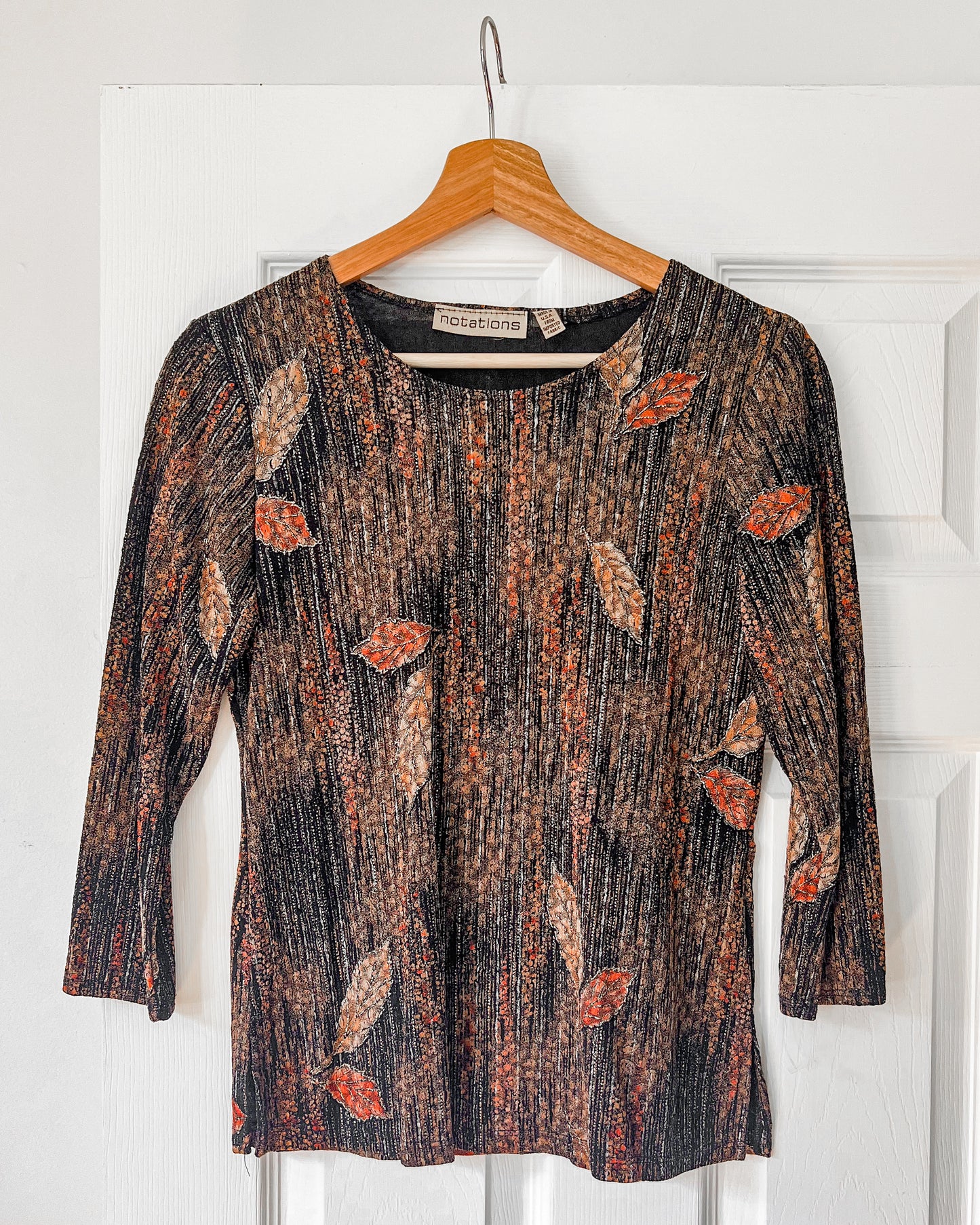 Leaf Gold Sparkle Blouse