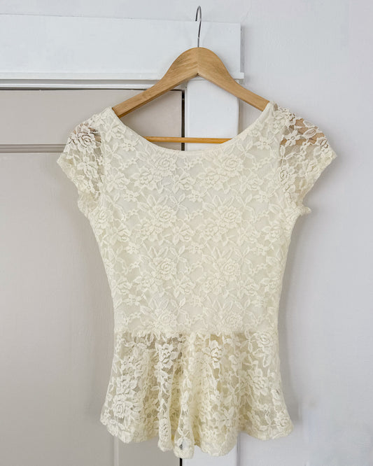 Lace Bow Blouse
