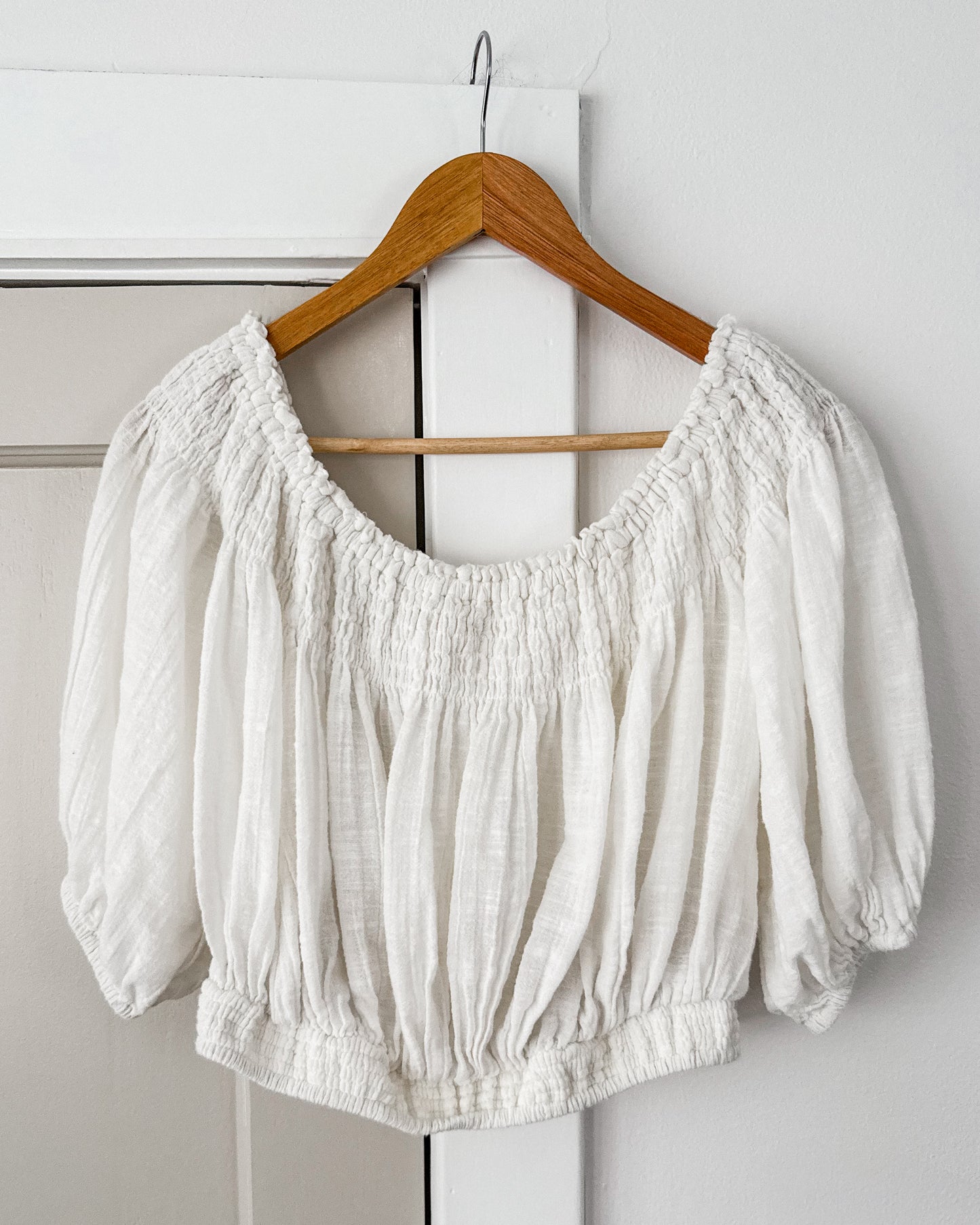 We The Free Bubble Smocked Blouse