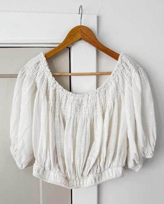 We The Free Bubble Smocked Blouse