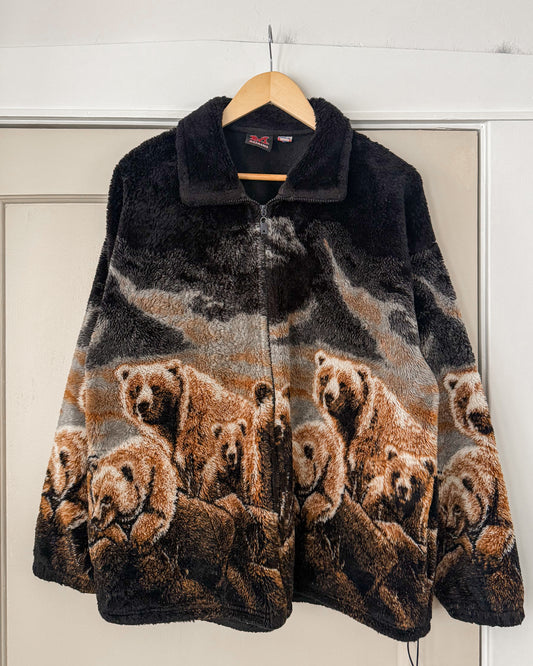 Vintage Mazmania Bear Fleece Jacket