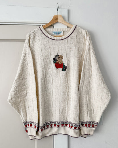 Garden Textured Knitted Sweater