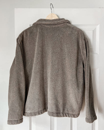 Vintage Fleece Cropped Jacket